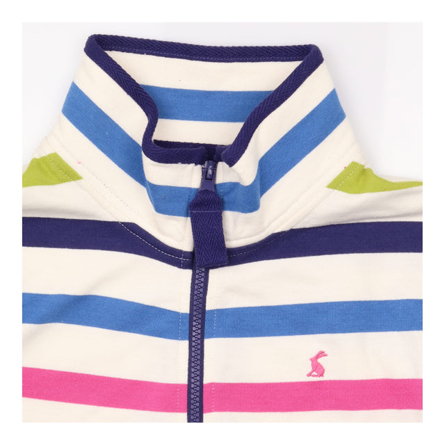 Half Zip Sweatshirt Striped Funnel Neck Pullover