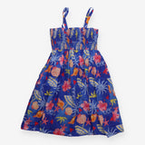 Seafolly Strap Dress Blue Seashell Print