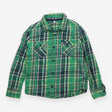 Shirt green check LS