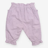 Cargo Trousers Pull On Ribbed Lilac