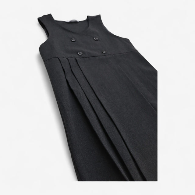 Uniform Pinafore Dresses Grey 2-pack