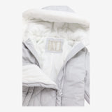 Grey Fleece Lined Footless Pramsuit 