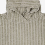 Poncho green towelling stripe