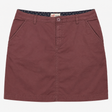 Skirt Dusky Purple Cotton Casual Pockets Knee Abov