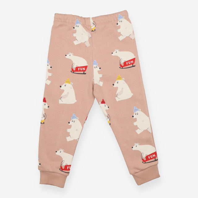 Pink polar bear joggers