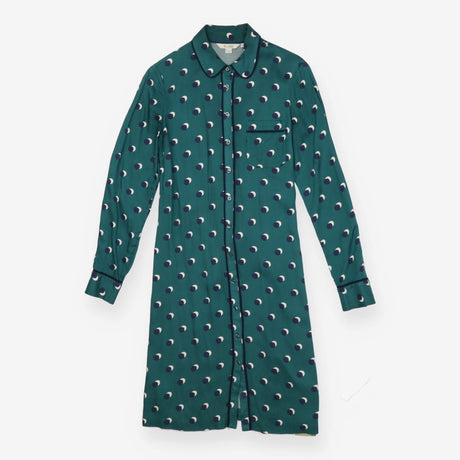 Dress green with polka dot