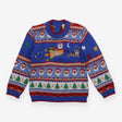 Festive knit sweater santa rocket sleigh