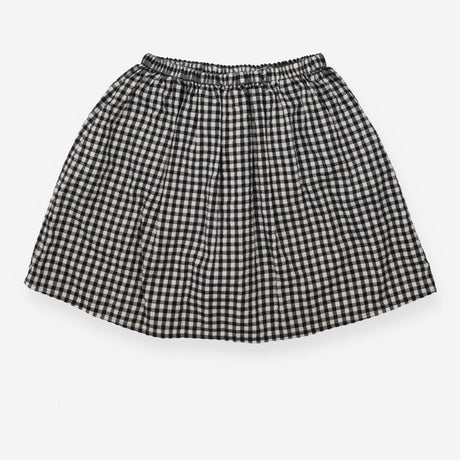 Skirt black white check