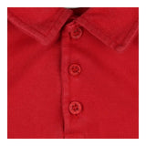 bodysuit red collared long sleeve