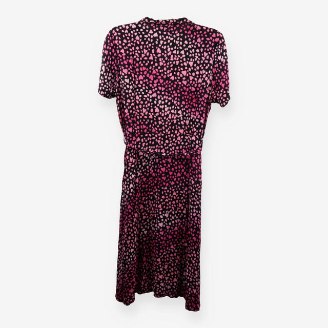 Sugarhill Brighton Pink Heart Button midi dress