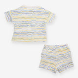 Striped T-shirt and Shorts Outfit