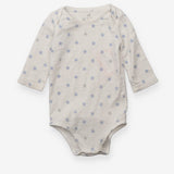 Muslim Bodysuit Cream with Blue Stars