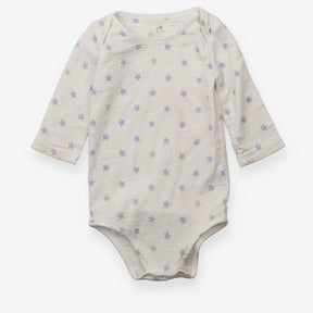 Muslim Bodysuit Cream with Blue Stars