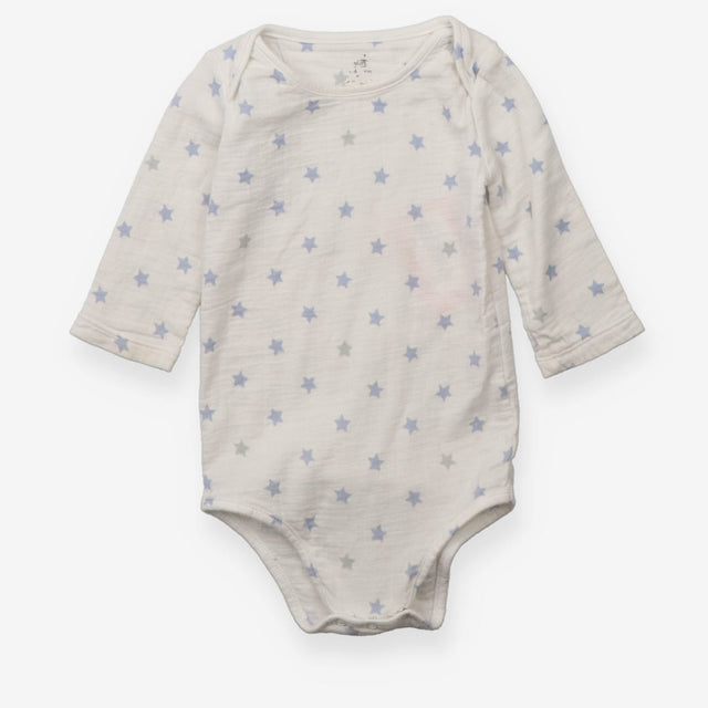Muslim Bodysuit Cream with Blue Stars