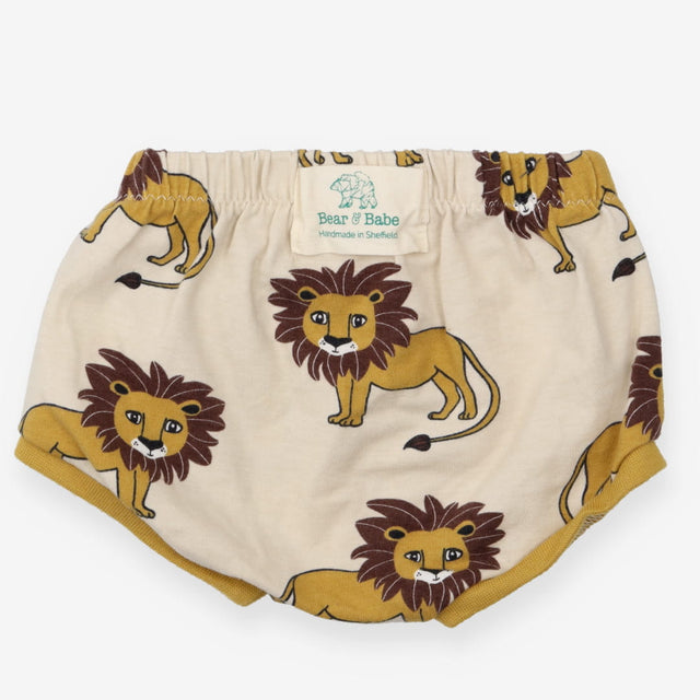 Bummies Cream Lion Print