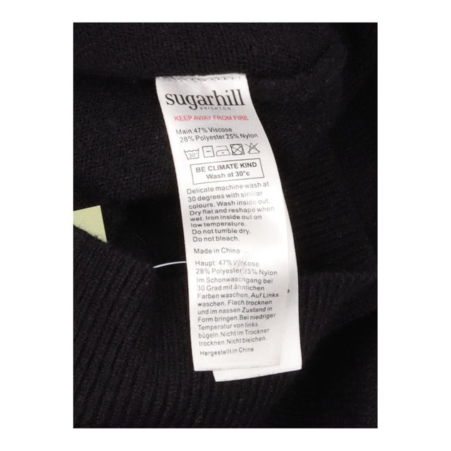Jumper Star Sleeve Crew Neck Black Pastel