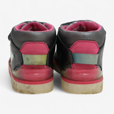 Trainers Grey & Pink Star High Tops