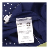 Leggings Navy Blue Polka Dot Cotton Jersey