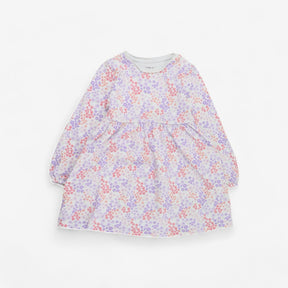 Lavender Floral Jumper Dress 