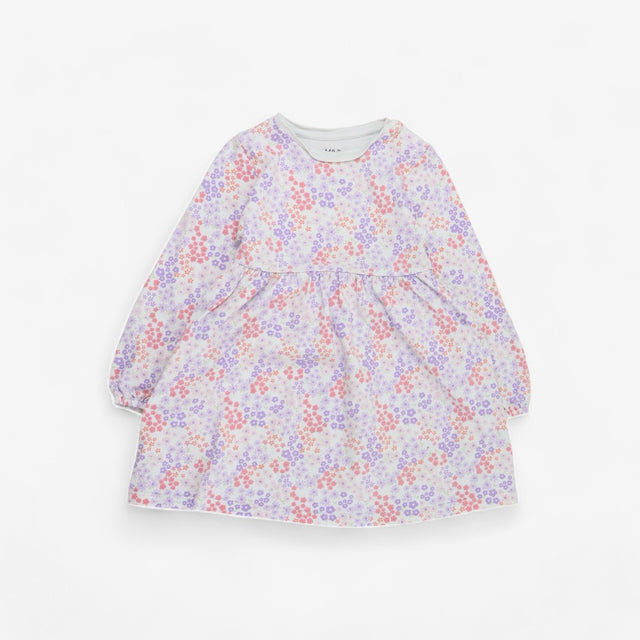 Lavender Floral Jumper Dress 
