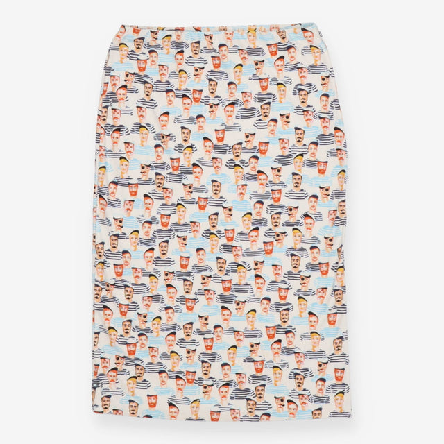 Skirt white with sailors 