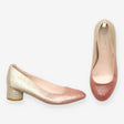 Heels Shoes Glitter Ombre Gold and Rose Gold