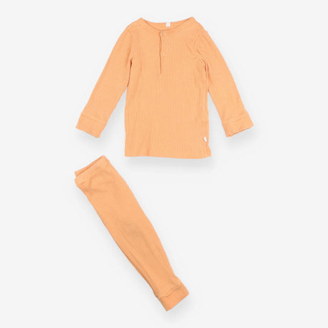 Outfit Top and Leggings Orange Ribbed