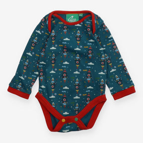 Bodysuit Long Sleeve Green Rocket
