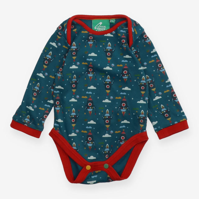 Bodysuit Long Sleeve Green Rocket