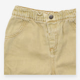 Jeans pull on wide leg yellow