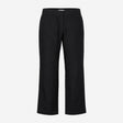Trousers Black Pure Linen Wide Leg Smart Casual Li