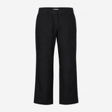 Trousers Black Pure Linen Wide Leg Smart Casual Li
