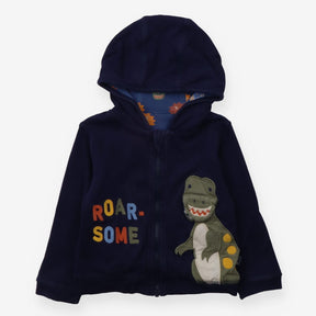 Navy Roar-some Reversible Hoodie