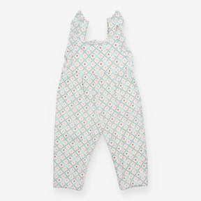 Dungarees with Hearts and Flowers