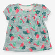 T-shirt short sleeve parrots and toucans