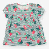 T-shirt short sleeve parrots and toucans