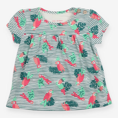 T-shirt short sleeve parrots and toucans