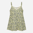 Top Cami Embroidered V-Neck Animal Spot Strappy Gr