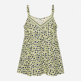 Top Cami Embroidered V-Neck Animal Spot Strappy Gr