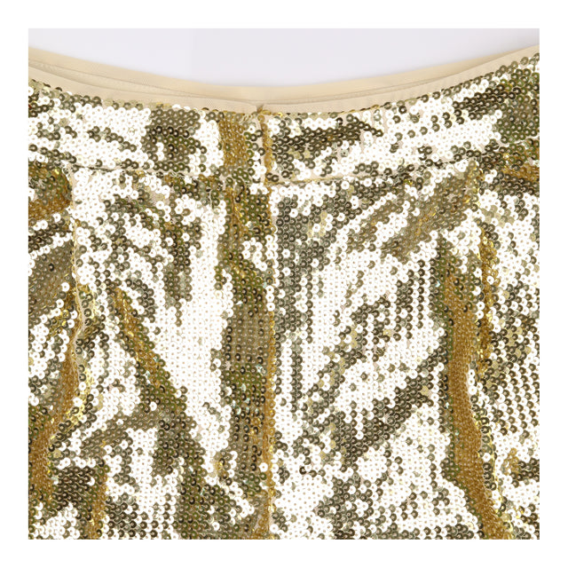 Trousers Gold Sequin Wide Leg Party