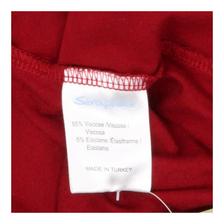 Seraphine deep red maternity dress