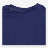 Tee LS blue pocket