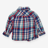 Shirt Long Sleeved Blue, Green and Red Check