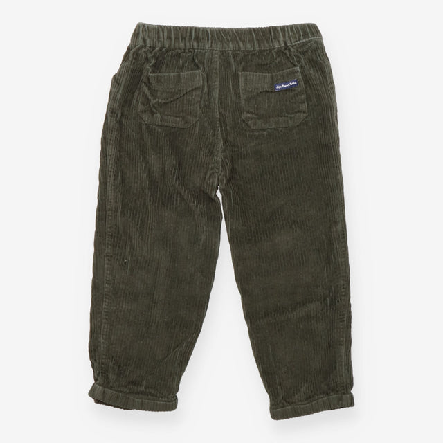 Trousers Cord Green Pull Ons