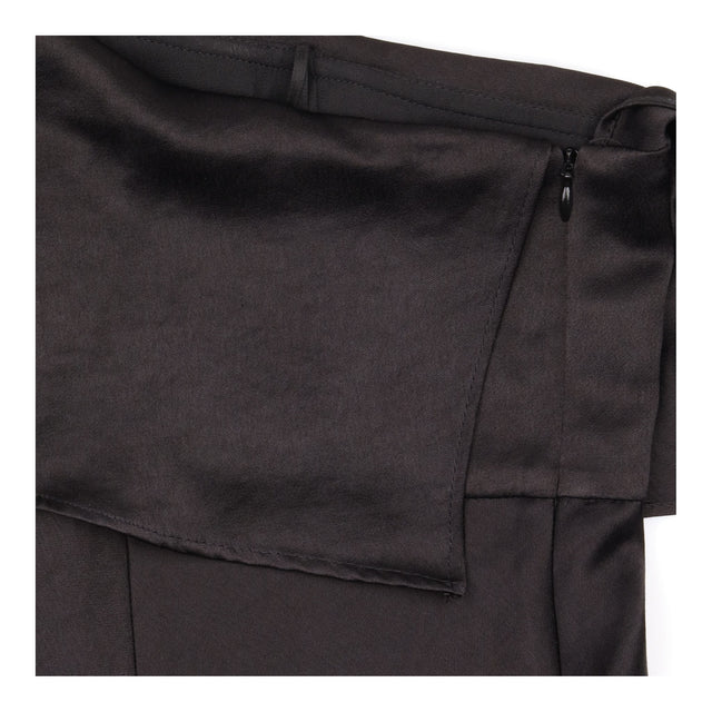 Bec + Bridge Black Strapless Foldover Neckline Mid