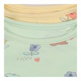 Bodysuits Yellow and Green Meadow Print 2 Pack