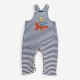 Dungarees Blue and White Stripe Fox and Friends St