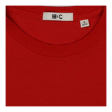 Box Crewneck T‑Shirt Red, 100% Cotton