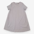 Trapeze Pocket Dress Light Grey Cotton