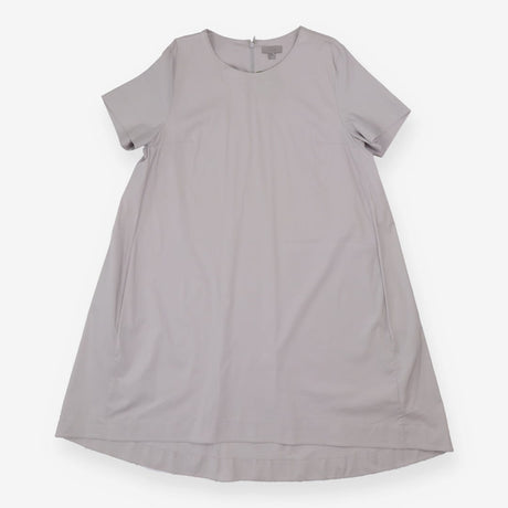 Trapeze Pocket Dress Light Grey Cotton